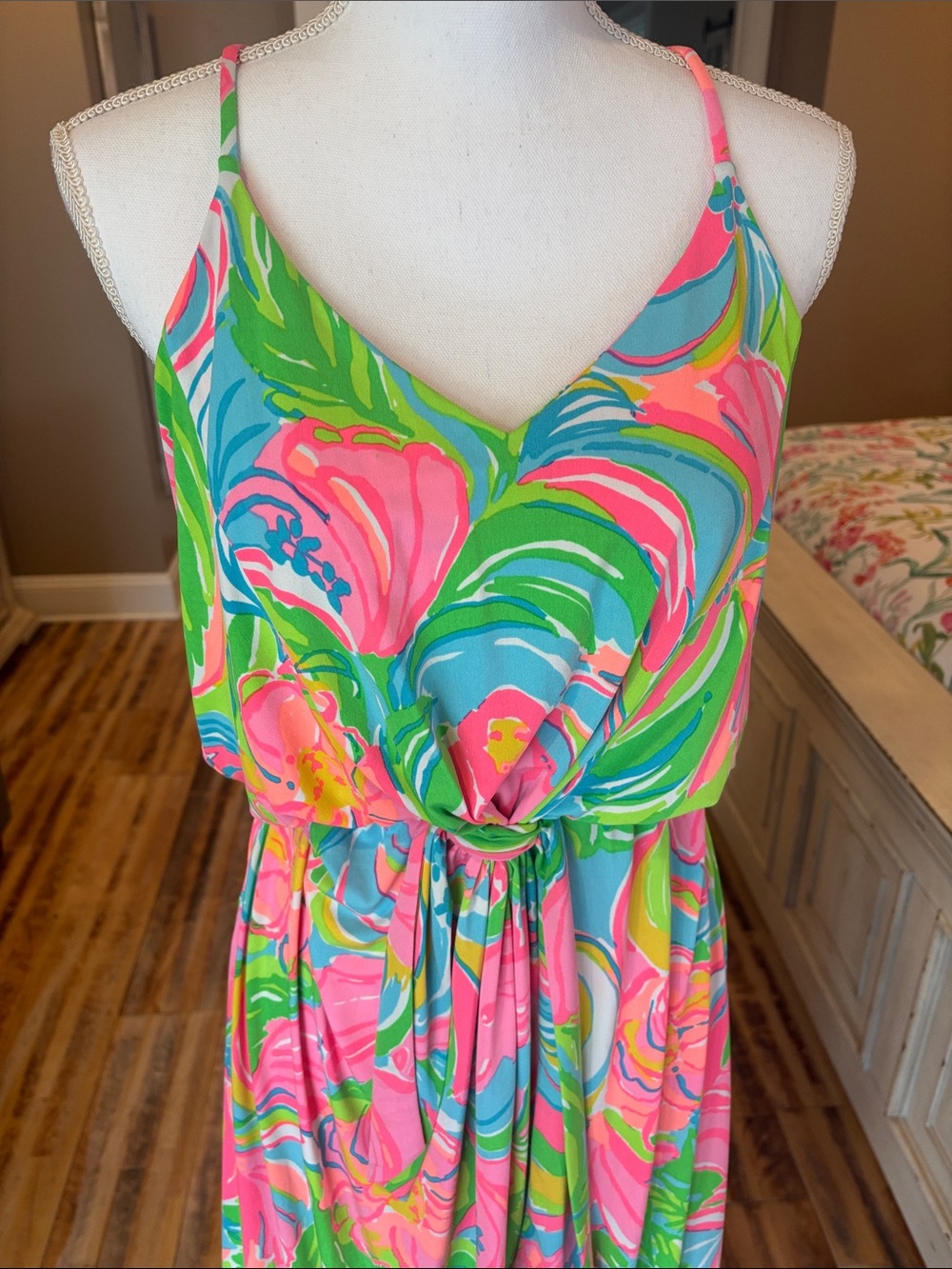 Lilly Pulitzer Rosa Maxi Dress in
“So A Peeling” print size medium - Picture 2 of 11